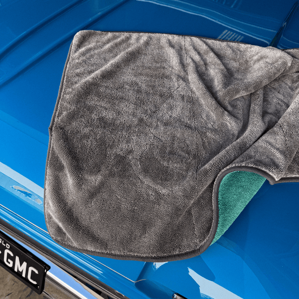 TwistLoopDryingTowelAquaGrey60cmx90cm