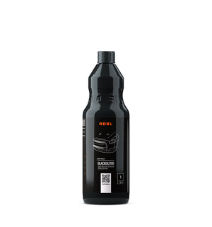 ADBL Black Outer 1L bottle, satin exterior trim, plastic, and tire dressing