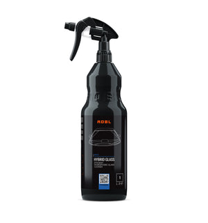 ADBL HYBRID GLASS Cleaner 1L spray bottle, efficient hydrophobic glass cleaner and sealant booster