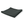 A black suede cloth folded on a white background
