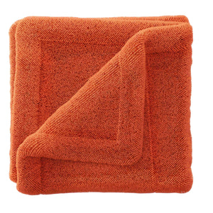 Folded ADBL Double Mini Twisted Towel orange premium microfiber drying cloth texture