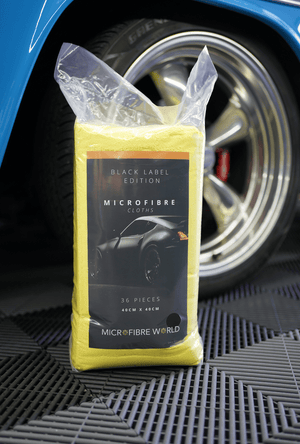 Black Label Microfibre Cloth 36 Pack - Australian Owned