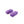 Two purple clay bars on a white background