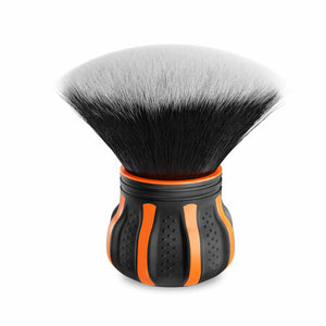 ADBL Fat Brush with ergonomic orange and black handle, ultra-soft fine bristles for delicate interior dusting
