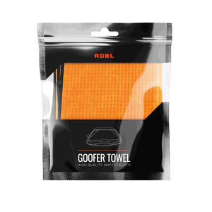 ADBL GOOFER TOWEL high-quality orange waffle cloth for streak-free drying