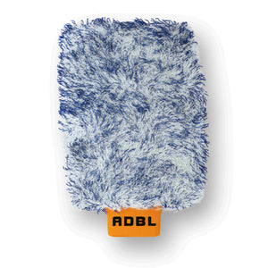 ADBL PROMITT high quality microfibre wash mitt in blue and white for safe car washing