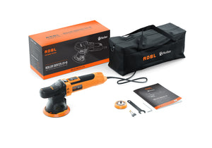 ADBL Roller D9/125 Dual Action Polisher Kit - 9mm Orbit 125mm Backing Plate DA Polishing Machine with Carry Bag