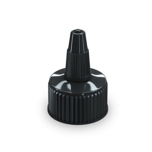ADBL black twist-off cap with narrow spout for precise liquid application or car care products