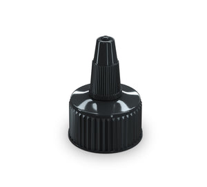 ADBL black twist-off cap with narrow spout for precise liquid application or car care products
