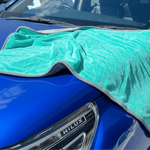 TwistLoopDryingTowelAquaGrey60cmx90cm