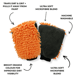 Dual-Sided Noodle Wash Mitt | Microfibre