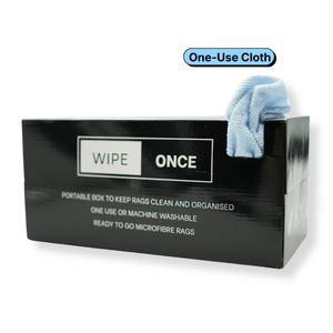 wipe once rags box blue